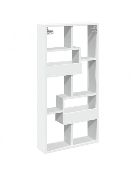 Armadietto a Muro Bianco 50x15x100 cm in Truciolato