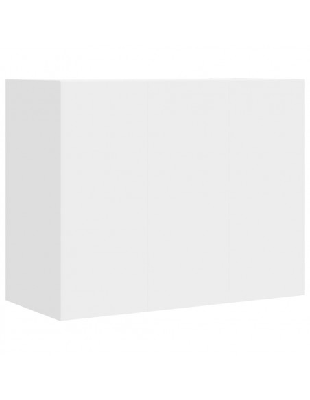 Armadietto a Muro Bianco 75x35x60 cm in Truciolato