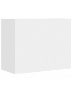 Armadietto a Muro Bianco 75x35x60 cm in Truciolato