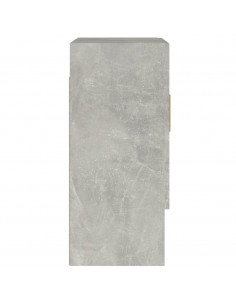 Armadietto a Muro Grigio Cemento 60x31x70 cm Legno Multistrato