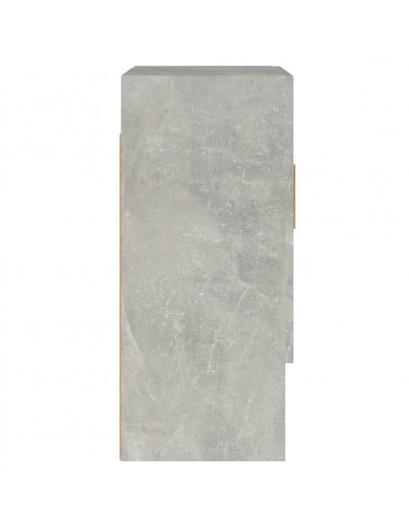 Armadietto a Muro Grigio Cemento 60x31x70 cm Legno Multistrato