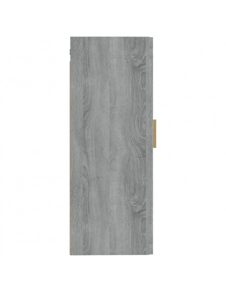 Armadietto a Muro Grigio Sonoma 35x34x90cm in Legno Multistrato
