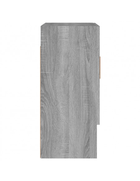 Armadietto a Muro Grigio Sonoma 60x31x70cm in Legno Multistrato