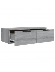 Armadietto a Muro Grigio Sonoma 68x30x20cm in Legno Multistrato