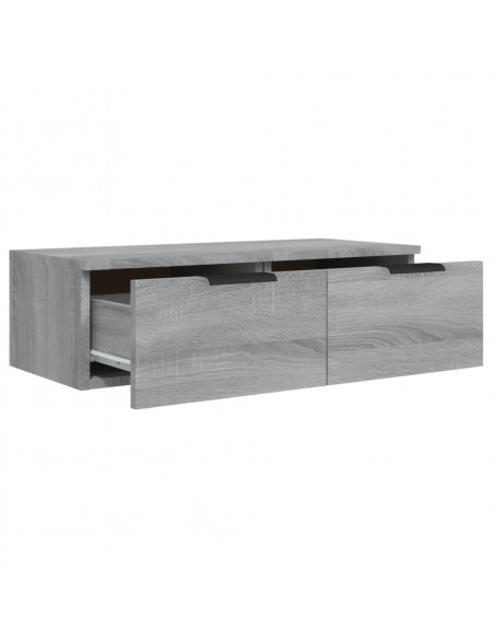 Armadietto a Muro Grigio Sonoma 68x30x20cm in Legno Multistrato