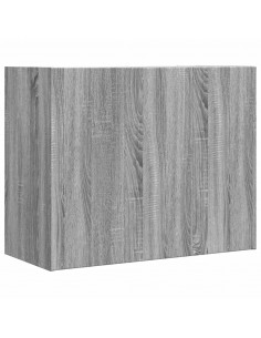 Armadietto a Muro Grigio Sonoma 75x35x60 cm in Truciolato