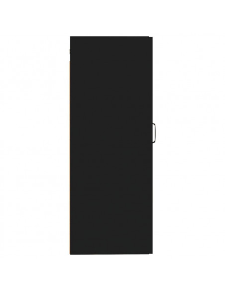 Armadietto a Muro Nero 35x34x90 cm in Legno Multistrato