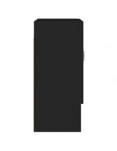 Armadietto a Muro Nero 60x31x70 cm in Legno Multistrato