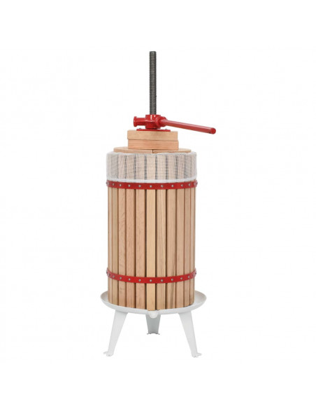 Torchio per Frutta e Vino con Sacco in Tessuto 30 L Rovere