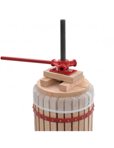 Torchio per Frutta e Vino con Sacco in Tessuto 30 L Rovere