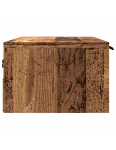 Armadietto a Muro Rovere Artigianale 68x30x20 cm in Truciolato