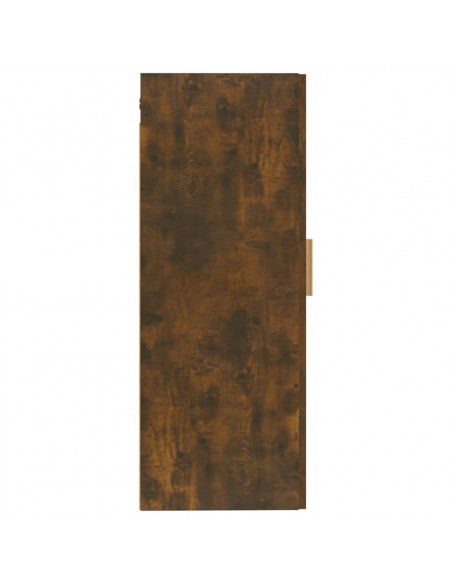 Armadietto a Muro Rovere Fumo 35x34x90 cm in Legno Multistrato