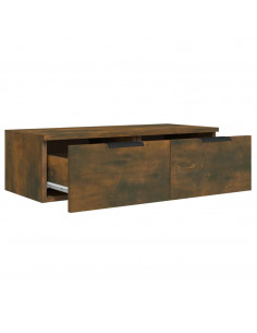 Armadietto a Muro Rovere Fumo 68x30x20 cm in Legno Multistrato
