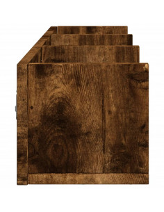 Armadietto a Muro Rovere Fumo 75x18x16,5cm in Legno Multistrato