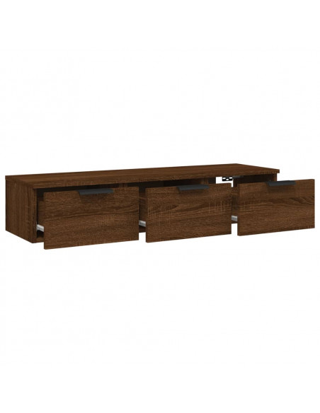 Armadietto a Muro Rovere Marrone 102x30x20 in Legno Multistrato