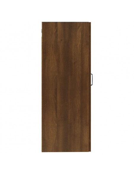 Armadietto a Muro Rovere Marrone 35x34x90 cm Legno Multistrato