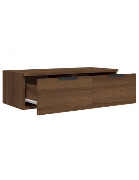 Armadietto a Muro Rovere Marrone 68x30x20 cm Legno Multistrato