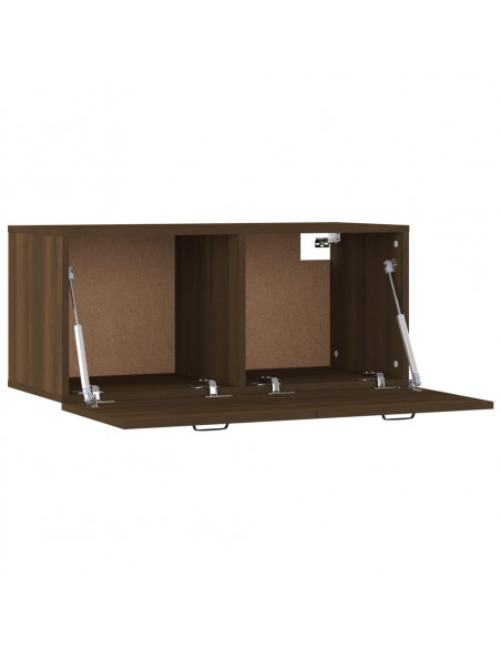 Armadietto a Muro Rovere Marrone 80x35x36,5cm Legno Multistrato