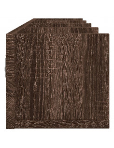 Armadietto a Muro Rovere Marrone 99x18x16,5cm Legno Multistrato
