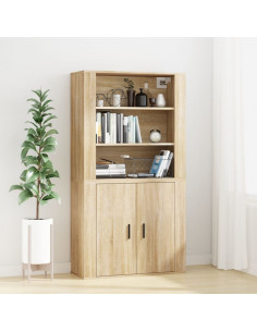 Armadietto a Muro Rovere Sonoma 80x33x80 cm Legno Multistrato