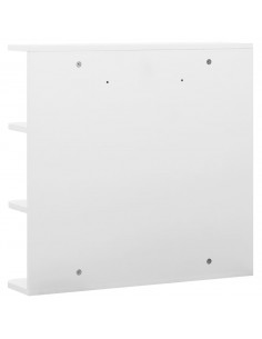 Armadietto a Specchio Bianco 66x17x63 cm in MDF