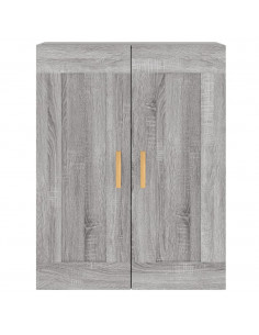 Armadietti a Parete 2 pz Grigio Sonoma in Legno Multistrato 2