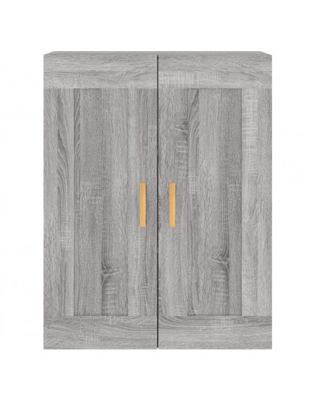 Armadietti a Parete 2 pz Grigio Sonoma in Legno Multistrato