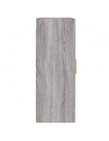 Armadietti a Parete 2 pz Grigio Sonoma in Legno Multistrato