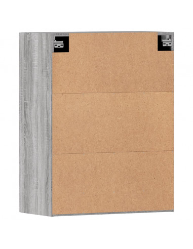 Armadietti a Parete 2 pz Grigio Sonoma in Legno Multistrato