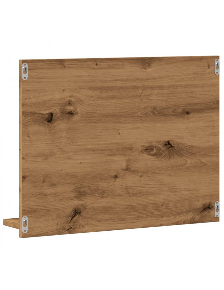 Armadietto a Specchio da Bagno Rovere Artigianale 60x10,5x45 cm