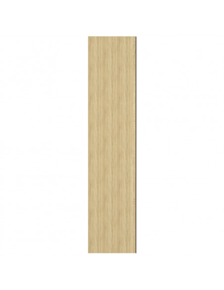 Armadietto a Specchio per Bagno 60x15x75 cm MDF Bianco e Rovere