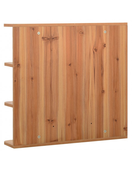 Armadietto a Specchio Rovere 66x17x63 cm in MDF