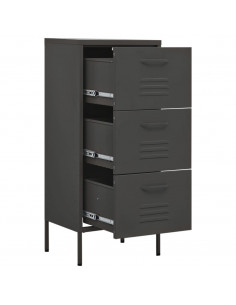 Armadietto Antracite 42,5x35x101,5 cm in Acciaio