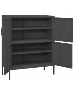 Armadietto Antracite 80x35x101,5 cm in Acciaio