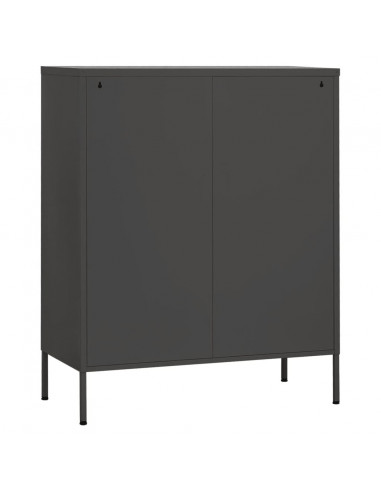 Armadietto Antracite 80x35x101,5 cm in Acciaio