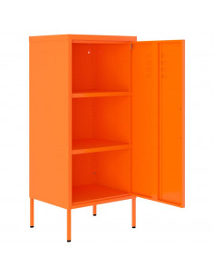 Armadietto Arancione 42,5x35x101,5 cm in Acciaio