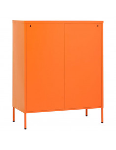 Armadietto Arancione 80x35x101,5 cm in Acciaio