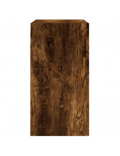 Armadietto a Muro Rovere Fumo 60x31x60 cm in Legno Multistrato 2