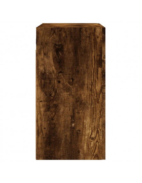 Armadietto a Muro Rovere Fumo 60x31x60 cm in Legno Multistrato