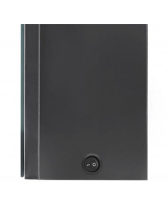 Armadietto Bagno con Specchio e LED Grigio 50x13x70 cm