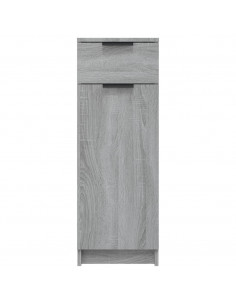 Armadietto Bagno Grigio Sonoma 32x34x90 cm in Legno Multistrato
