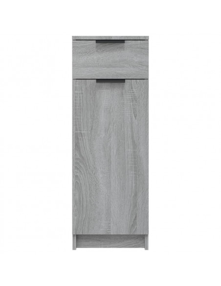 Armadietto Bagno Grigio Sonoma 32x34x90 cm in Legno Multistrato