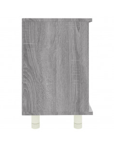Armadietto Bagno Grigio Sonoma 60x32x53,5 cm Legno Multistrato