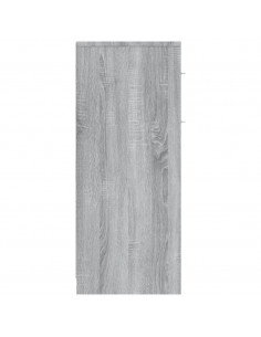 Armadietto Bagno Grigio Sonoma 60x33x80 cm in Legno Multistrato