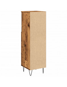 Armadietto Bagno Legno Antico 30x30x100 cm in Legno Multistrato