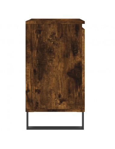 Armadietto Bagno Rovere Fumo 58x33x60 cm in Legno Multistrato