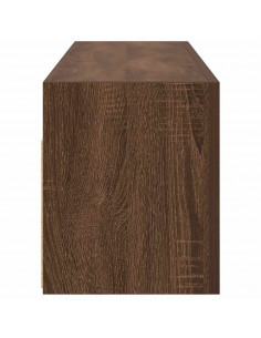 Armadietto Bagno Rovere Marrone 100x25x30 cm in Truciolato