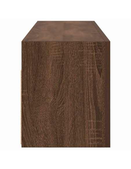 Armadietto Bagno Rovere Marrone 100x25x30 cm in Truciolato
