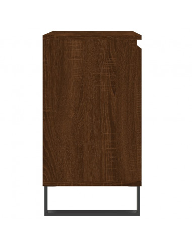 Armadietto Bagno Rovere Marrone 58x33x60cm in Legno Multistrato