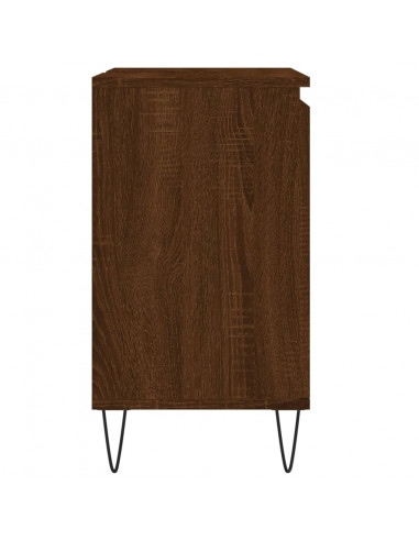 Armadietto Bagno Rovere Marrone 58x33x60cm in Legno Multistrato